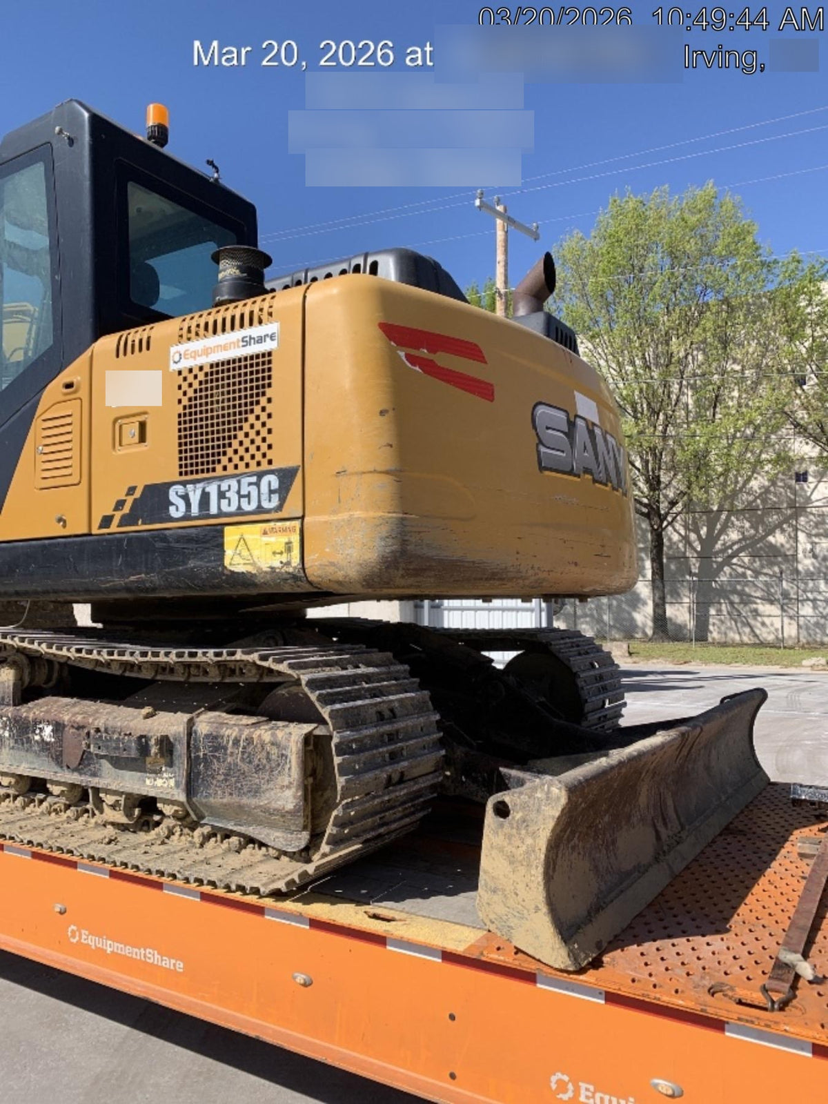 2018 SANY SY135C