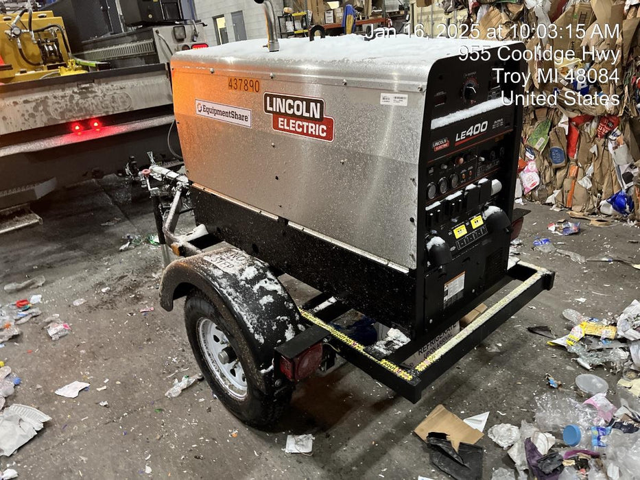 2024 Lincoln Electric LE400 Kubota V1505, Trlr, Cable Rack, Light Kit, ES Decals, T3