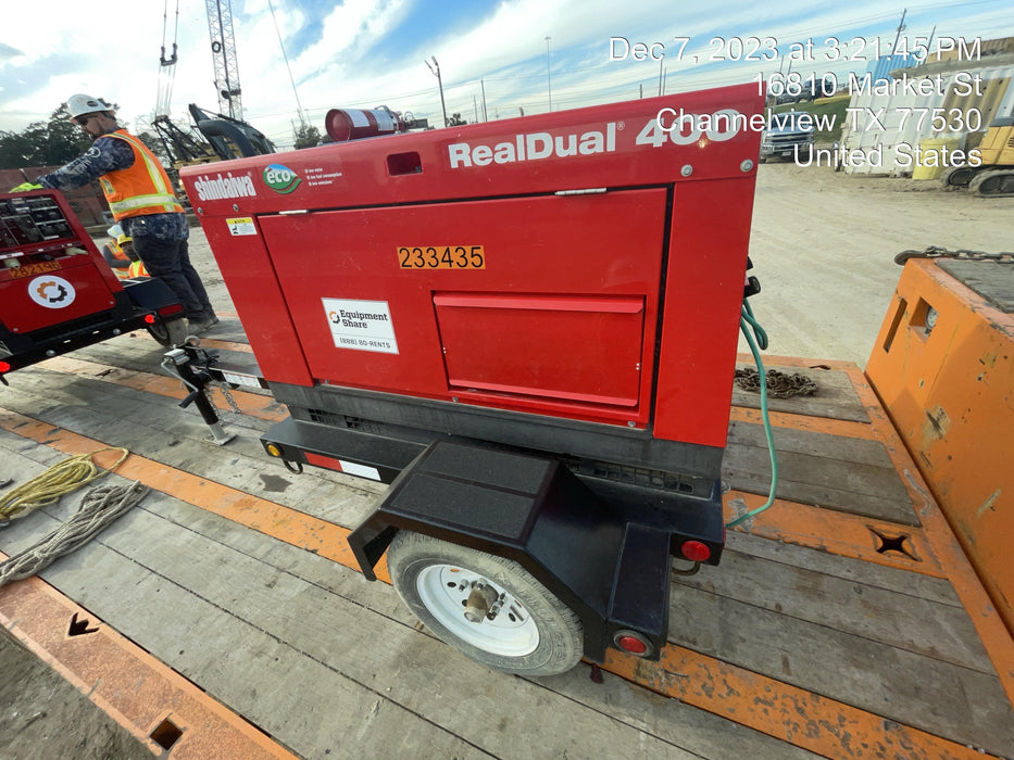 2022 Shindaiwa DGW400MDL Kubota D902 Engine, 23 HP, Dual Op Welder, Wire, Arc, Droop Stick, Tig, and CC Stick Functionality, Simulphase, 3 Phase and 1 Phase Gen Output, Single Axle NB Trlr, Slr Trckl Chrg 12V 12W, Fire Ext