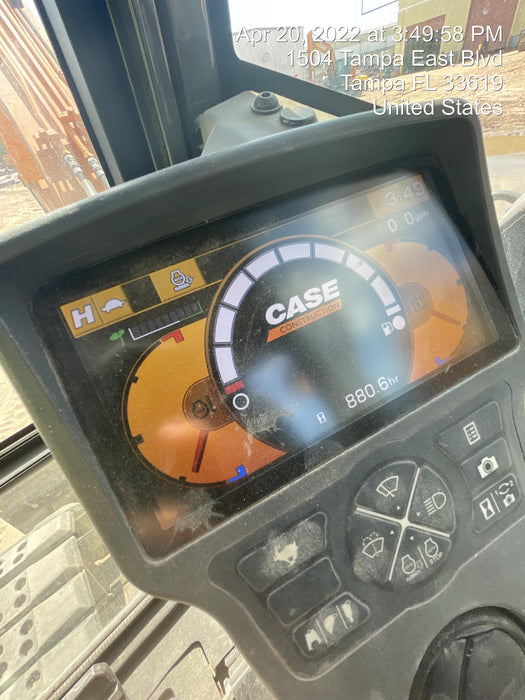 2018 Case CX80C CLOSED CAB, A/C, RUBBER TRACKS PADS, 7'-2" ARM