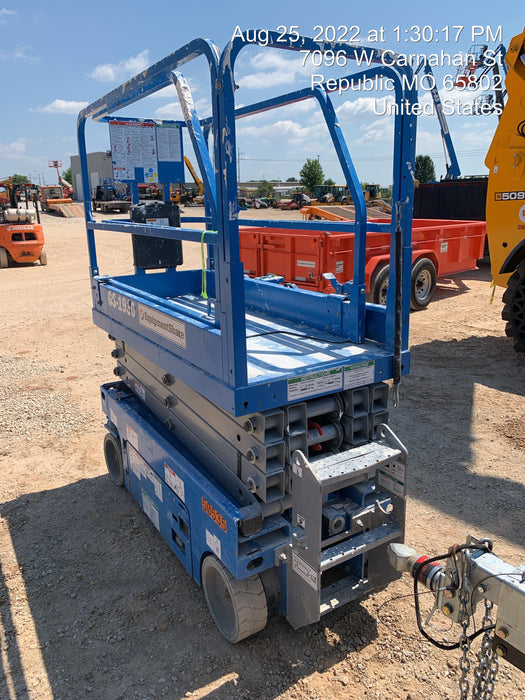 2019 Genie GS-1930 Fixed Rails with Chain Entry