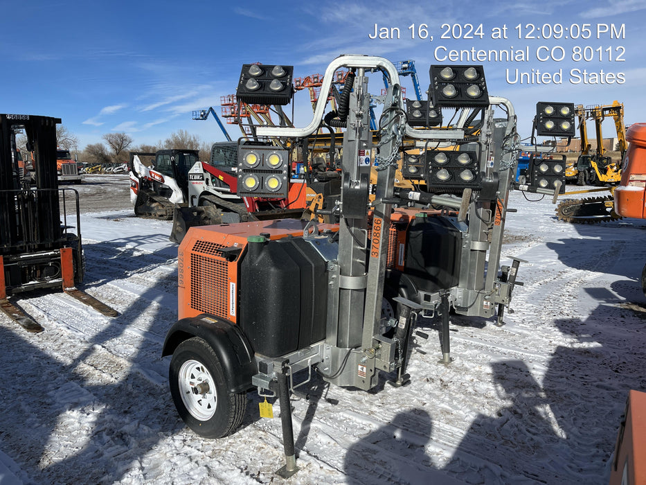 2023 Wanco WLTT-4MM4K Diesel, Deep Sea Controller, Shore Power Plug, Auto Start, (4) 350W LED Floodlights, 4kW Generator, 60 Gal Fuel Tank, 2" Ball, T3