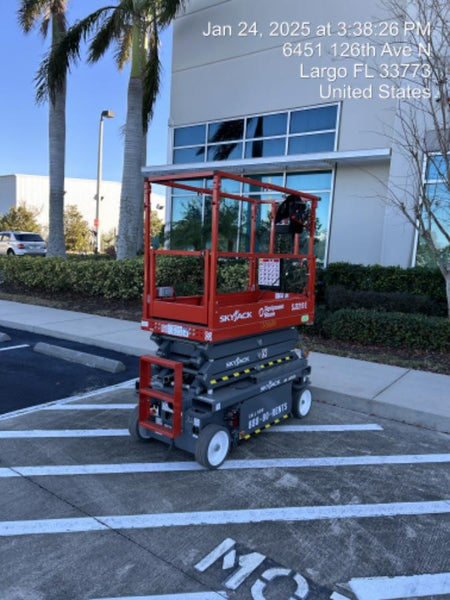 2024 Skyjack SJ3219 Electric Drive, Sld NM Tires, DBcns, RFRails, Power to Platform, T3 + Access Control