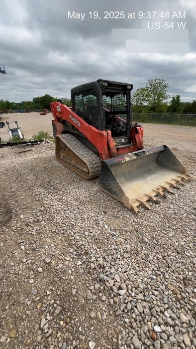 2019 Kubota SVL95-2S Cab/Heat/Air, Standard Tracks, Standard Flow, Hydraulic QC 80" HD Tooth Bucket