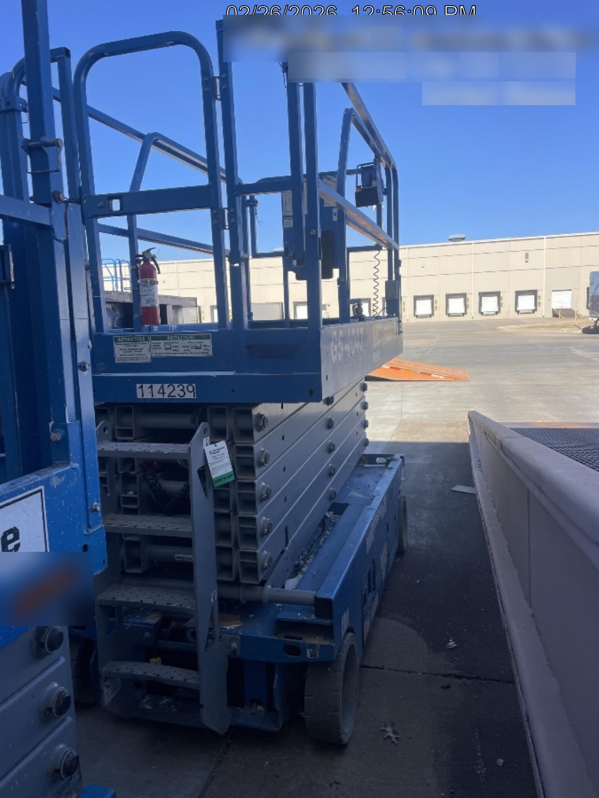 2019 Genie GS-4047 Folding rails with half height swing gate