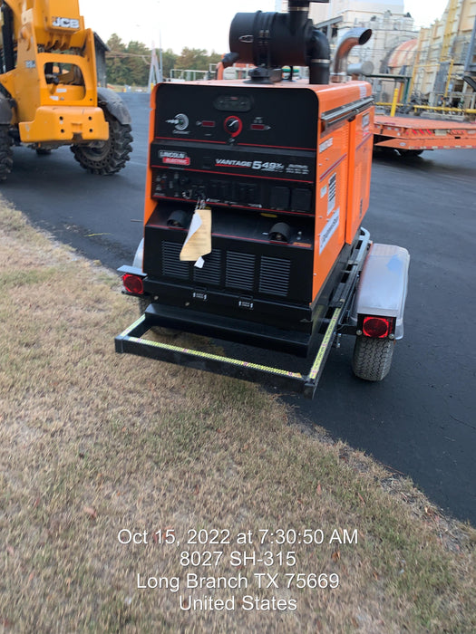 2022 Lincoln Electric Vantage 549X Crosslink Technology, Trailer Mounted, ES Decals, T3