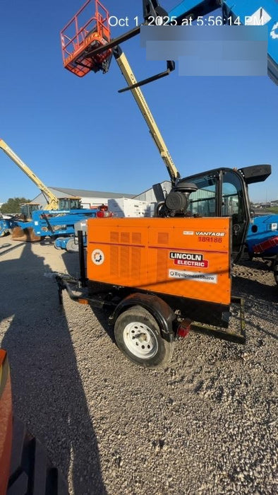 2021 Lincoln Electric Vantage 549X Ready Pak 3, ORANGE (includes trailer, cable rack, fender light kit)