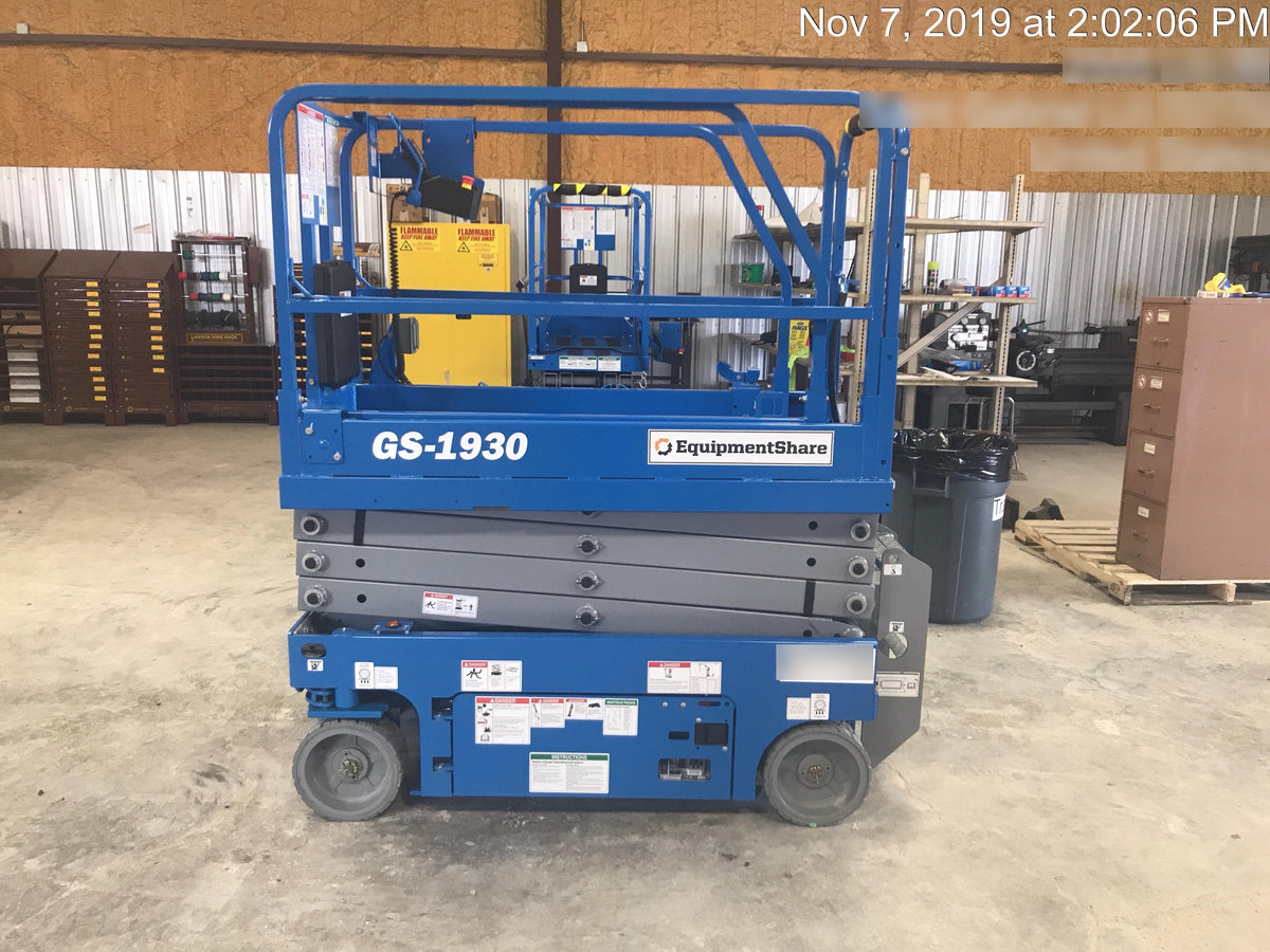 2019 Genie GS-1930 Fixed Rails with Chain Entry