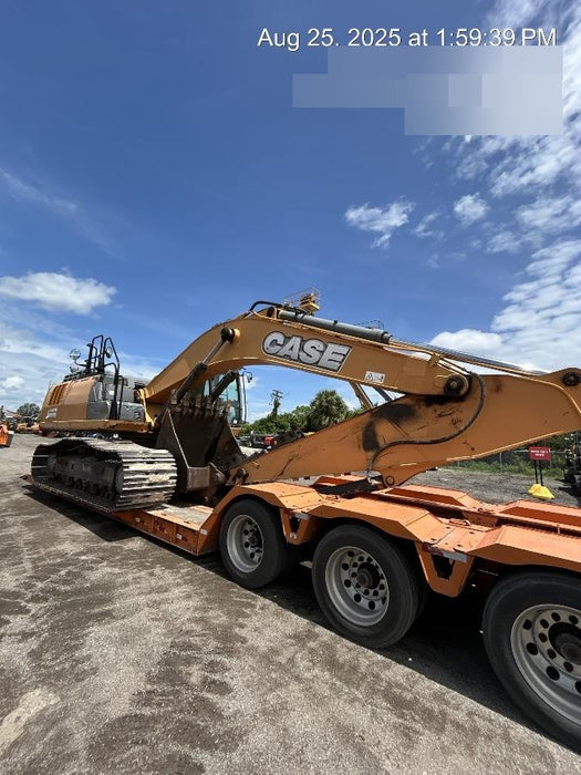 2015 Case CX350D CAB A/C, 13'-3" ARM, STEEL TRACKS, THUMB