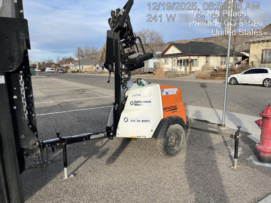 2024 Generac MLT2 Diesel, Flex Switch 120V Input, Powerzone Controller, 
(4) 320W LED Lights, 4kW Generator, 39.9 Gal Fuel Tank, 2" Ball, T3