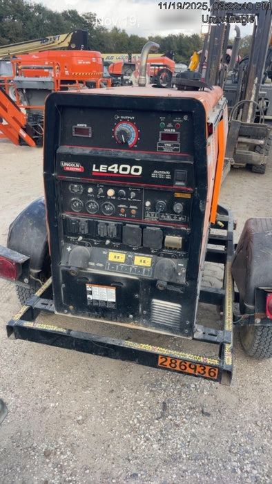 2022 Lincoln Electric LE400 Kubota V1505, Trlr, Cable Rack, Light Kit, ES Decals, T3