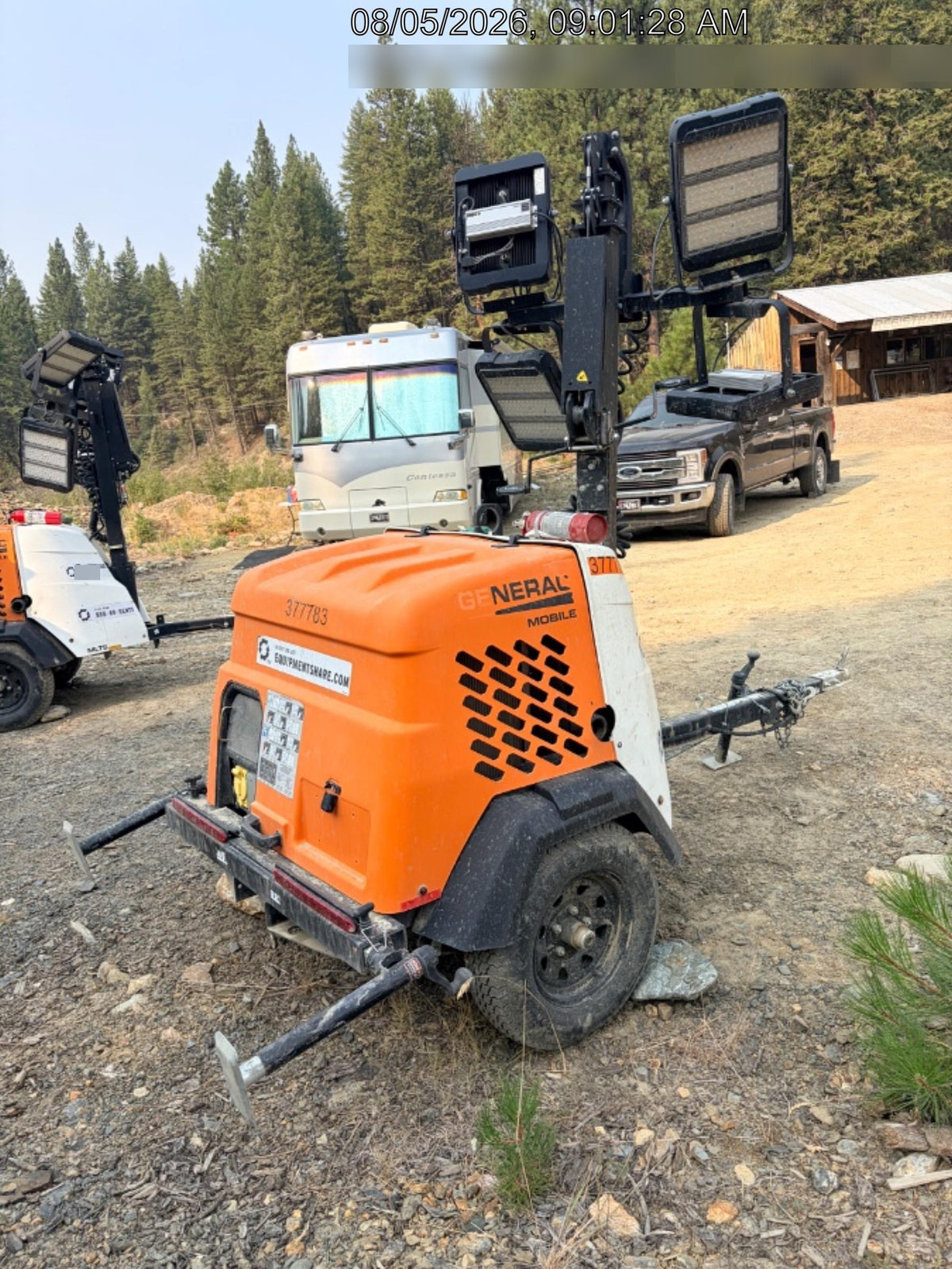2023 Generac MLT2 Diesel, Flex Switch 120V Input, Powerzone Controller, 
(4) 320W LED Lights, 4kW Generator, 39.9 Gal Fuel Tank, 2" Ball, T3