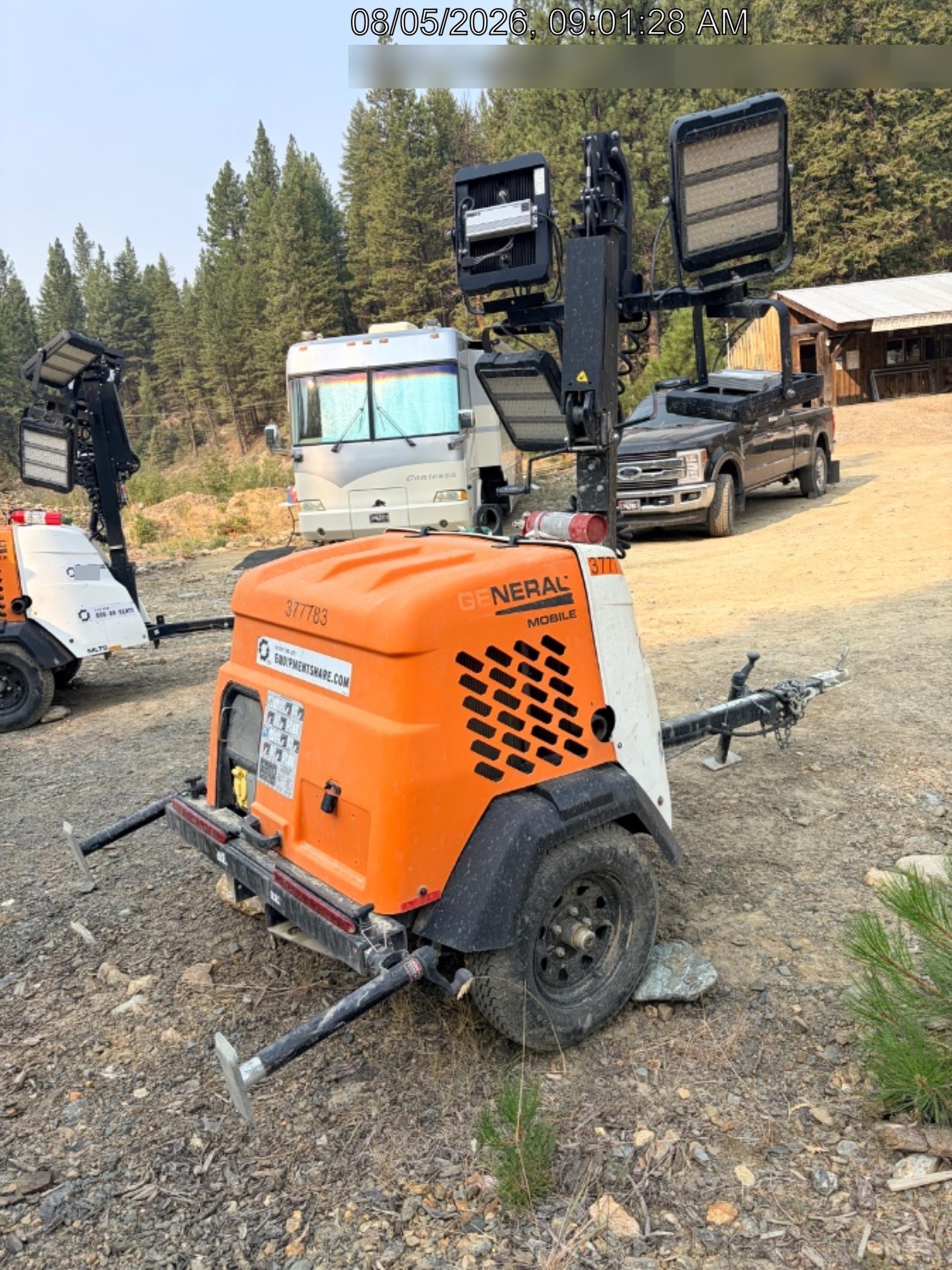 2023 Generac MLT2 Diesel, Flex Switch 120V Input, Powerzone Controller, 
(4) 320W LED Lights, 4kW Generator, 39.9 Gal Fuel Tank, 2" Ball, T3