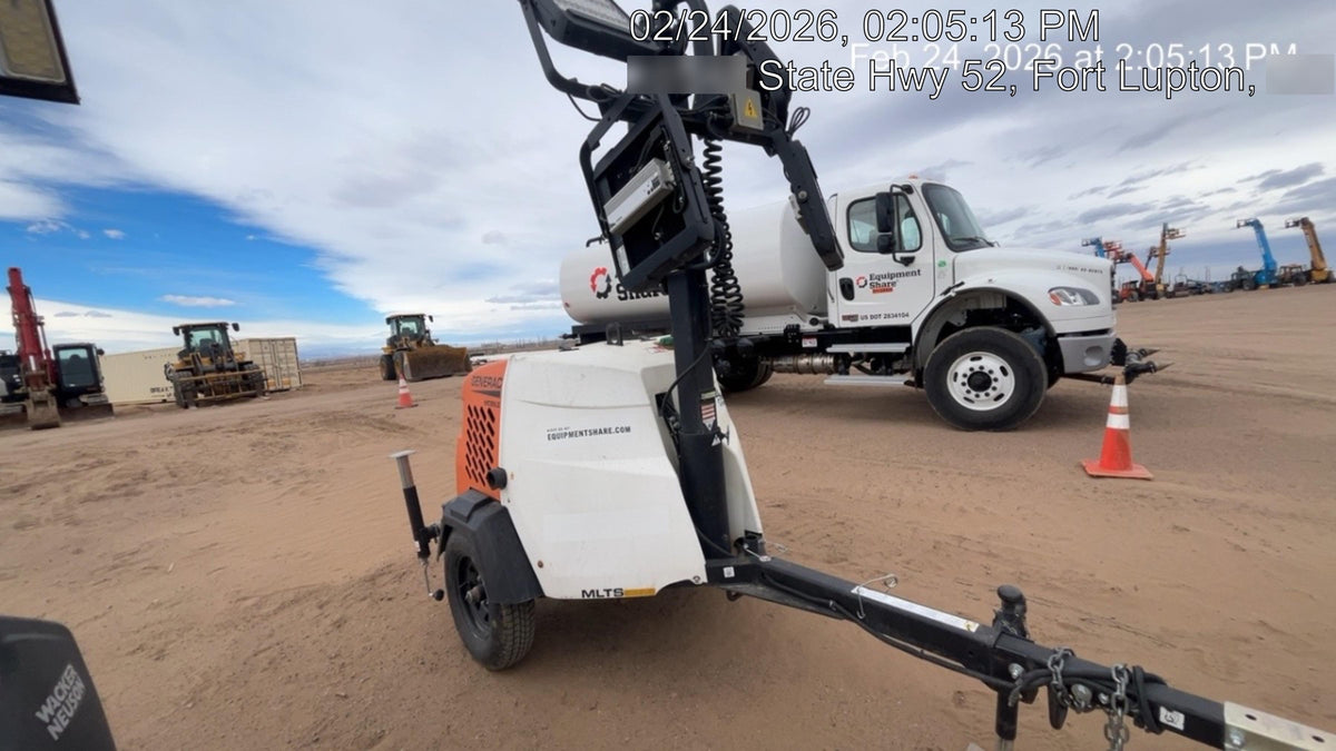 2024 Generac MLT2 Diesel, Flex Switch 120V Input, Powerzone Controller, 
(4) 320W LED Lights, 4kW Generator, 39.9 Gal Fuel Tank, 2" Ball, T3