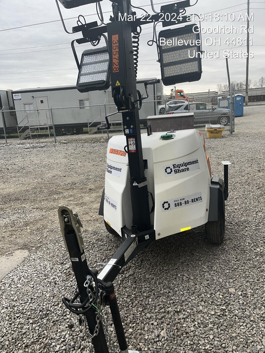 2023 Generac MLT2 Diesel, Flex Switch 120V Input, Powerzone Controller, 
(4) 320W LED Lights, 4kW Generator, 39.9 Gal Fuel Tank, 2" Ball, T3