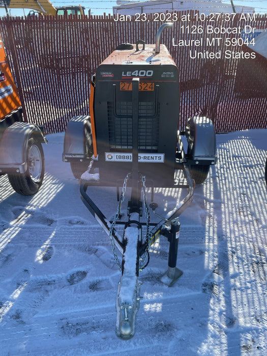 2022 Lincoln Electric LE400 Kubota V1505, Trlr, Cable Rack, Light Kit, ES Decals, T3