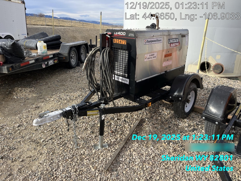 2024 Lincoln Electric LE400 Kubota V1505, Trlr, Cable Rack, Light Kit, ES Decals, T3