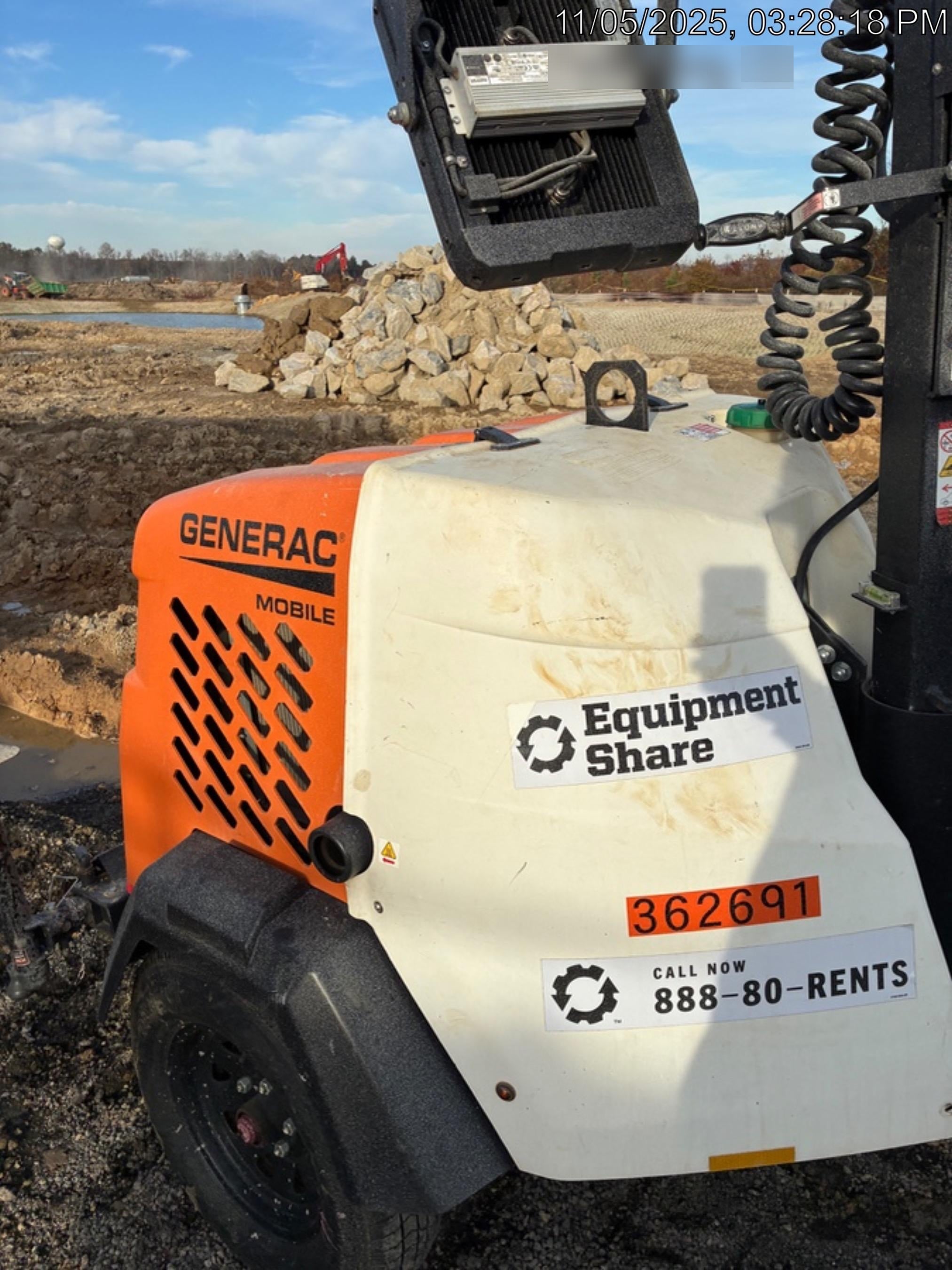 2023 Generac MLT2 Diesel, Flex Switch 120V Input, Powerzone Controller, 
(4) 320W LED Lights, 4kW Generator, 39.9 Gal Fuel Tank, 2" Ball, T3