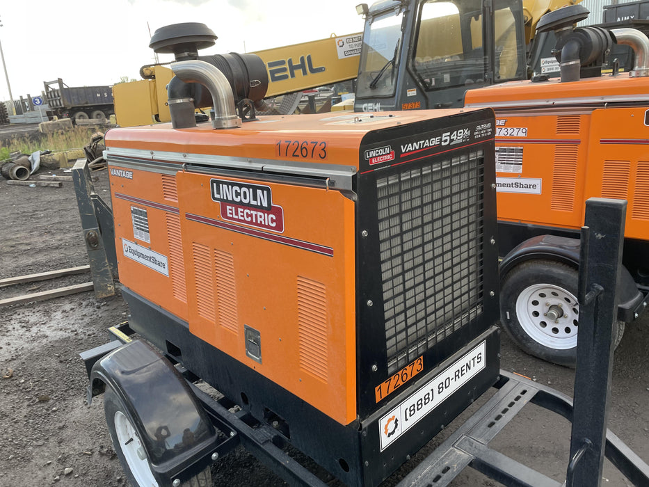 2021 Lincoln Electric Vantage 549X Ready Pak 3, ORANGE (includes trailer, cable rack, fender light kit)