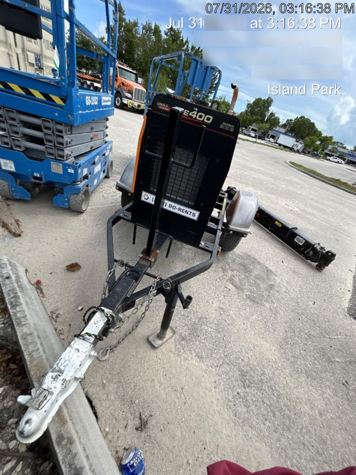 2022 Lincoln Electric LE400 Kubota V1505, Trlr, Cable Rack, Light Kit, ES Decals, T3