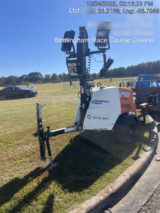 2023 Generac MLT2 Diesel, Flex Switch 120V Input, Powerzone Controller, 
(4) 320W LED Lights, 4kW Generator, 39.9 Gal Fuel Tank, 2" Ball, T3