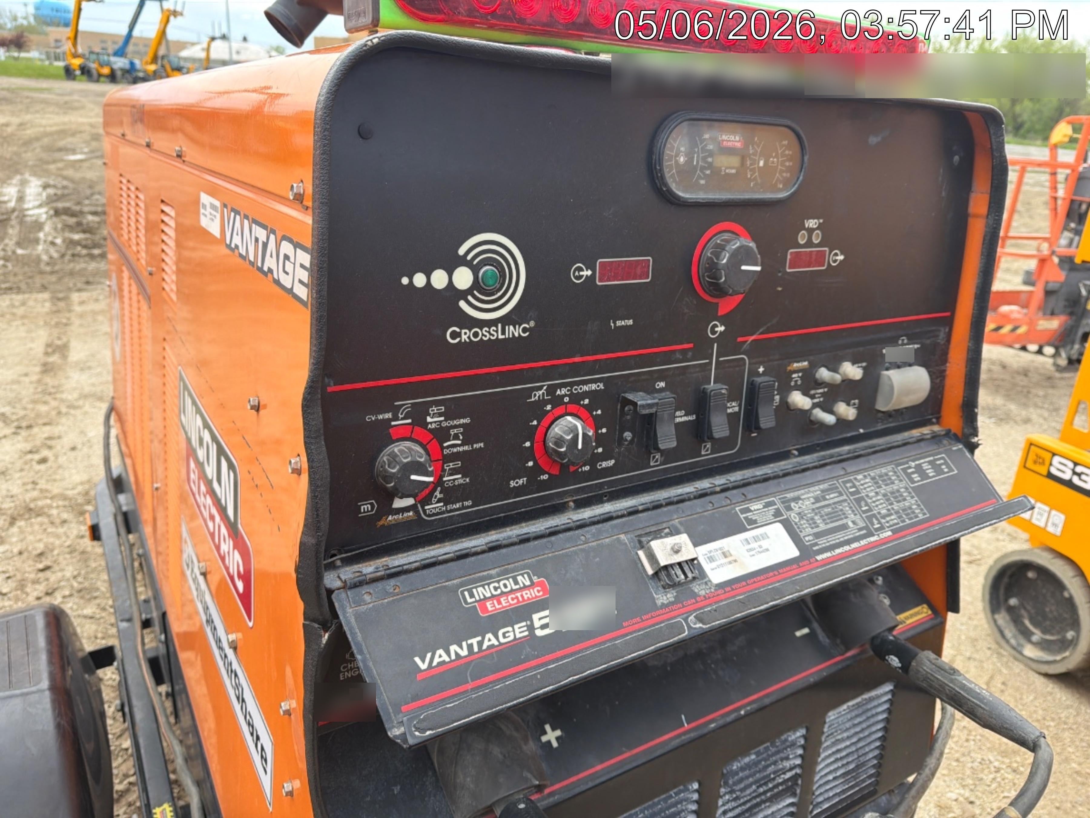 2021 Lincoln Electric Vantage 549X Ready Pak 3, ORANGE (includes trailer, cable rack, fender light kit)