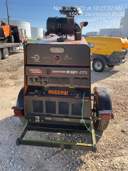 2022 Lincoln Electric Vantage 549X Crosslink Technology, Trailer Mounted, ES Decals, T3