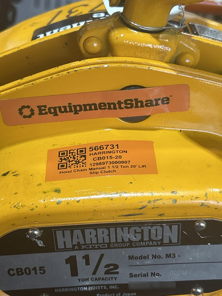 2025 HARRINGTON CB015-20