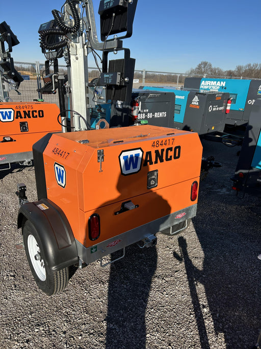 2024 Wanco WLTT-4MM4K Diesel, Mitsubishi L2E, 9.0HP @1800 rpm, Deep Sea Controller, Shore Power Plug, Auto Start, (4) 350W LED Floodlights, 4kW Generator, 60 Gal Fuel Tank, 2" Ball, T3