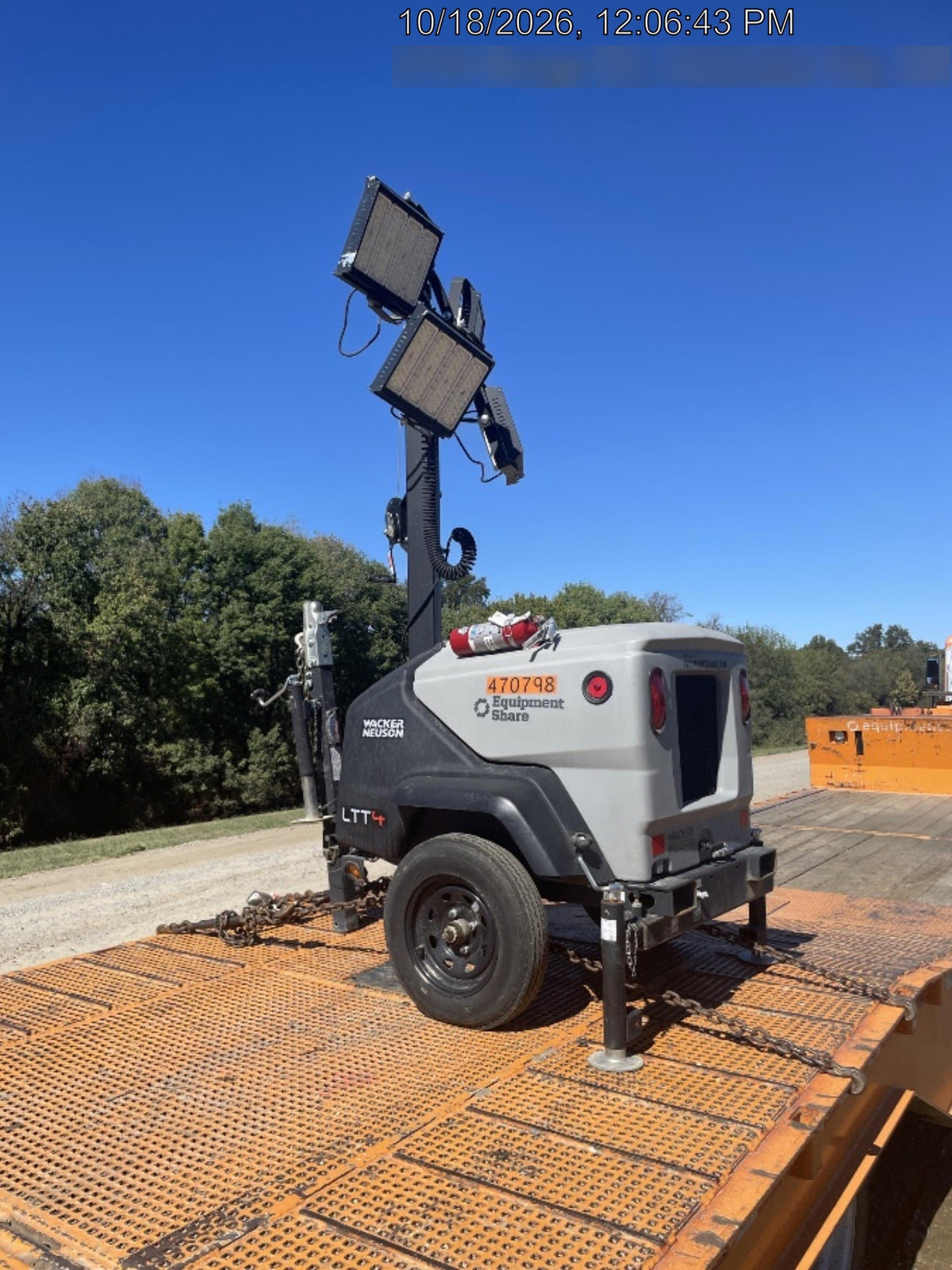 2024 Wacker Neuson LTT4 Diesel, Kohler KDW702, Deep Sea Controller, Auto Start, LED 320W, Bypass Outlet, T3