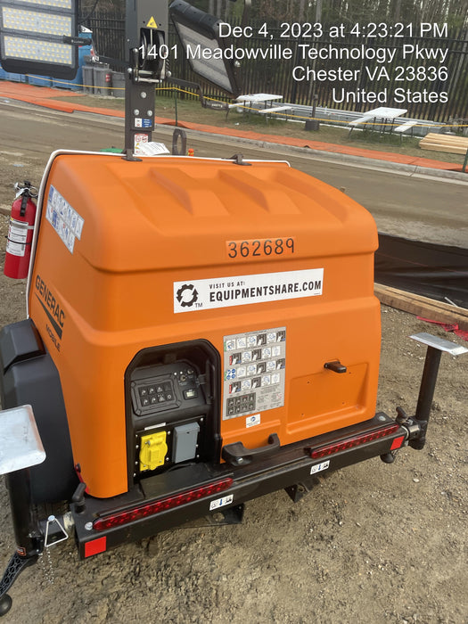 2023 Generac MLT2 Diesel, Flex Switch 120V Input, Powerzone Controller, 
(4) 320W LED Lights, 4kW Generator, 39.9 Gal Fuel Tank, 2" Ball, T3