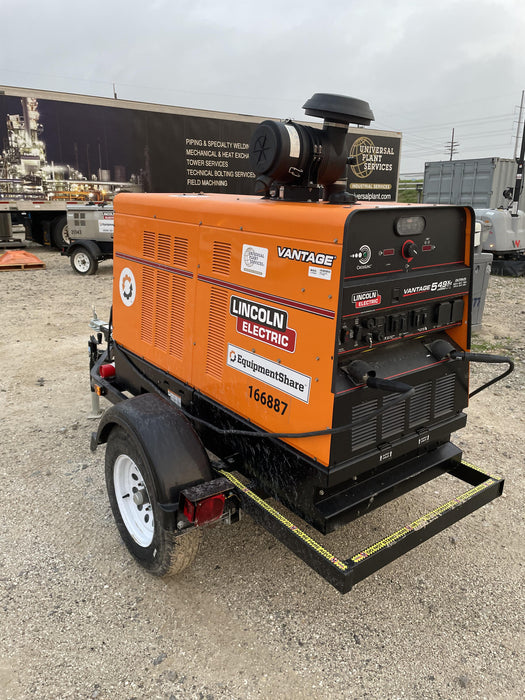 2021 Lincoln Electric Vantage 549X Ready Pak 3, ORANGE (includes trailer, cable rack, fender light kit)