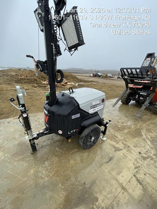 2024 Wacker Neuson LTT4 Diesel, Kohler KDW702, Deep Sea Controller, Auto Start, LED 320W, Bypass Outlet, T3