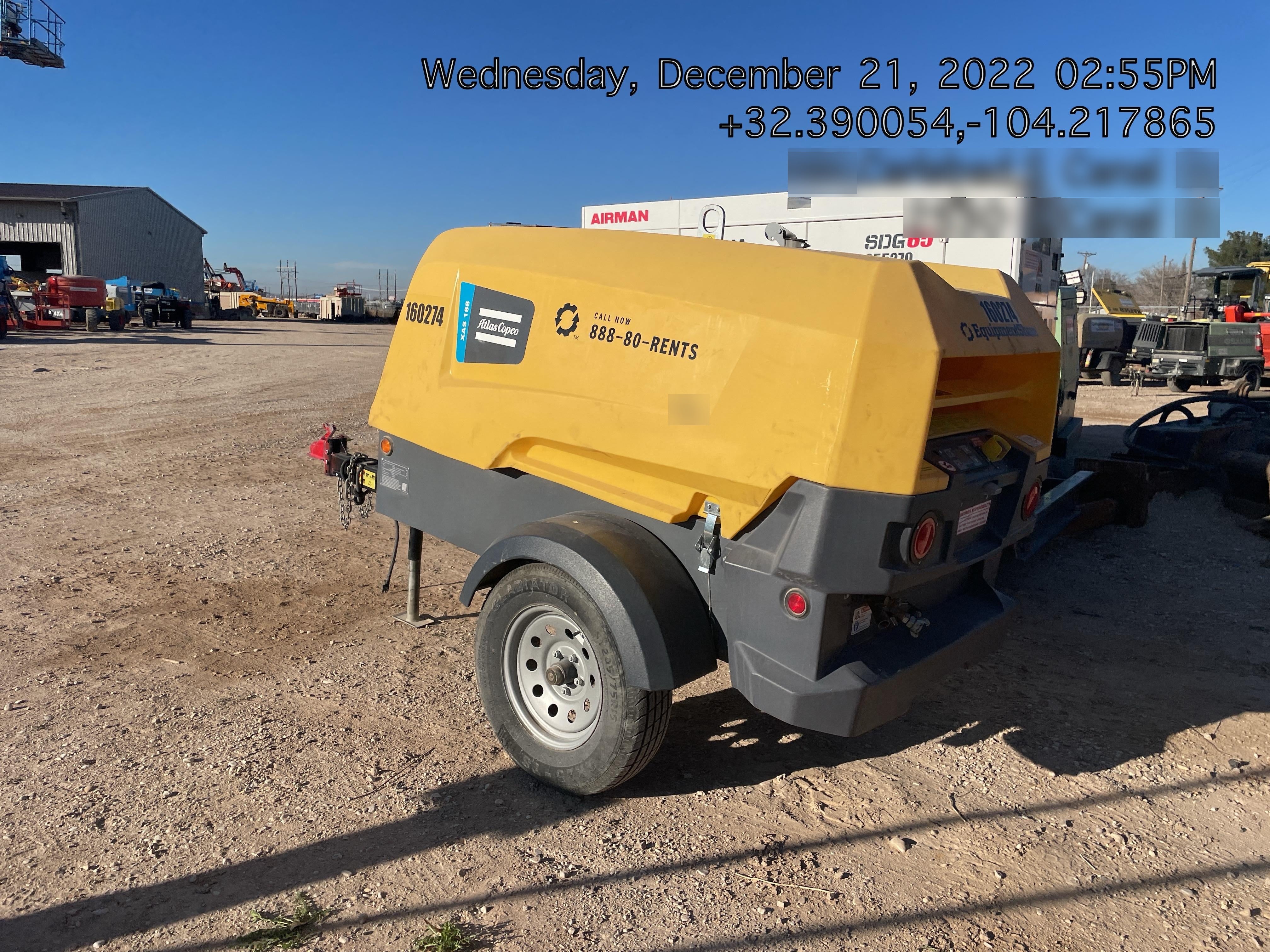 2021 ATLAS COPCO XAS188 CWK