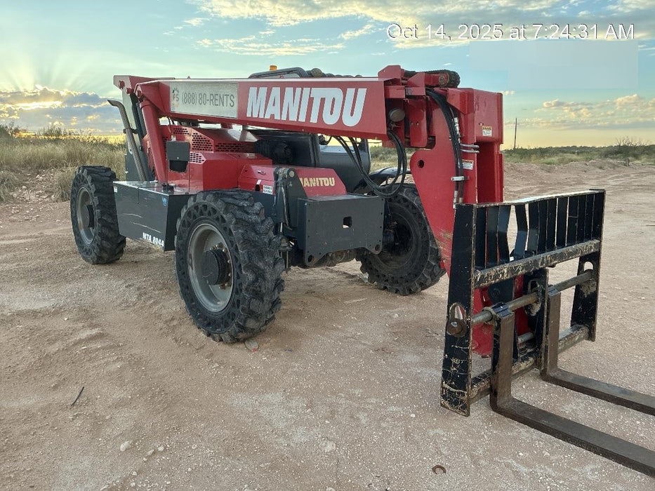 2018 Manitou MTA8044 MTA 8044 - 74 HP T4, Canopy, Worklights/Strobe, Beacon, 66" Carriage, 48" Forks, Solid Tires, Lift Hook, Aux Hydraulics