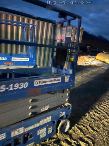 2020 Genie GS-1930 Solid Non Marking Tires, Beacon, Folding rails with half height swing gate