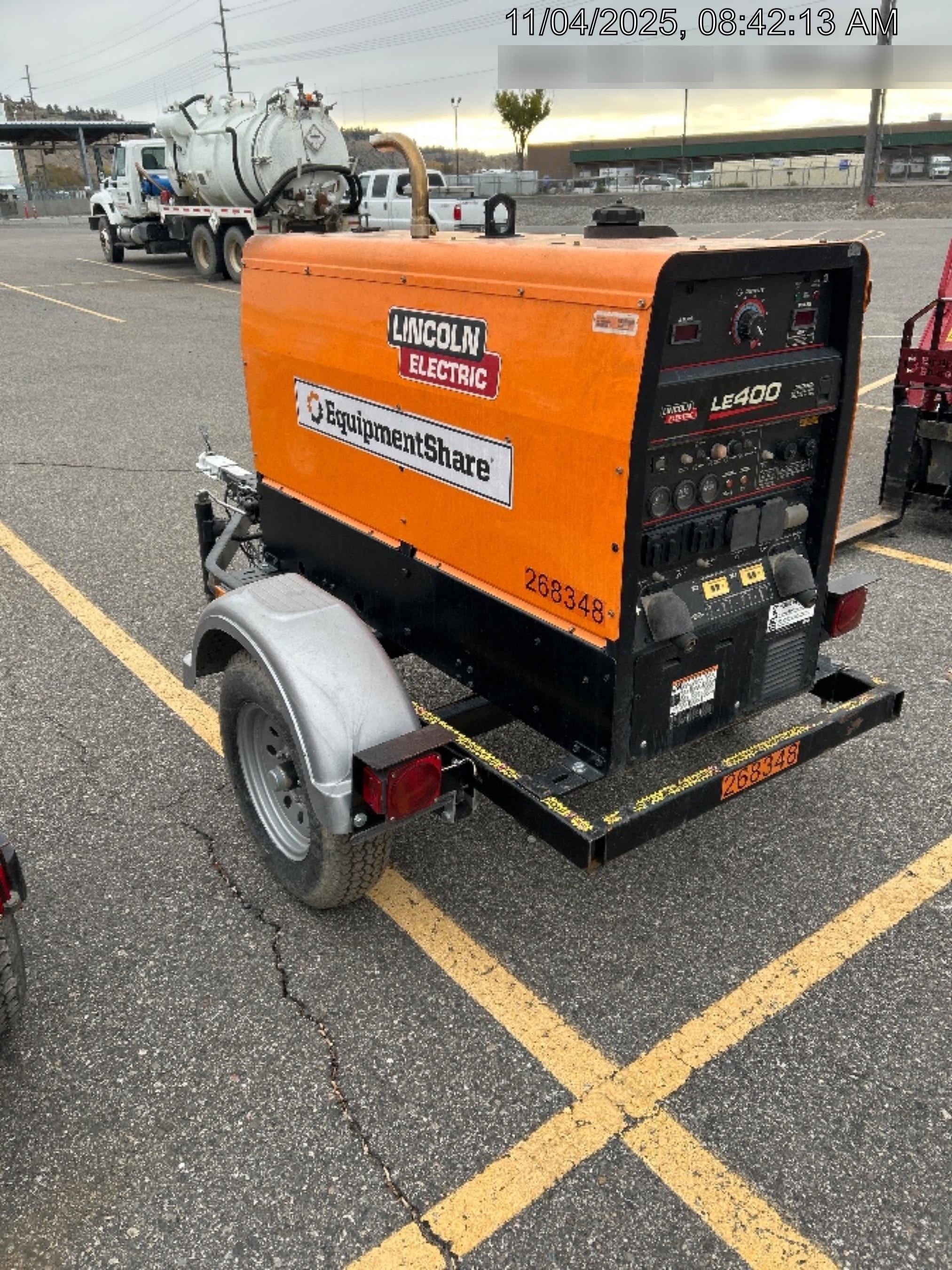 2022 Lincoln Electric LE400 Kubota V1505, Trlr, Cable Rack, Light Kit, ES Decals, T3