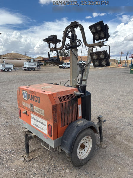 2024 Wanco WLTT-4MM4K Diesel, Deep Sea Controller, Shore Power Plug, Auto Start, (4) 350W LED Floodlights, 4kW Generator, 60 Gal Fuel Tank, 2" Ball, T3