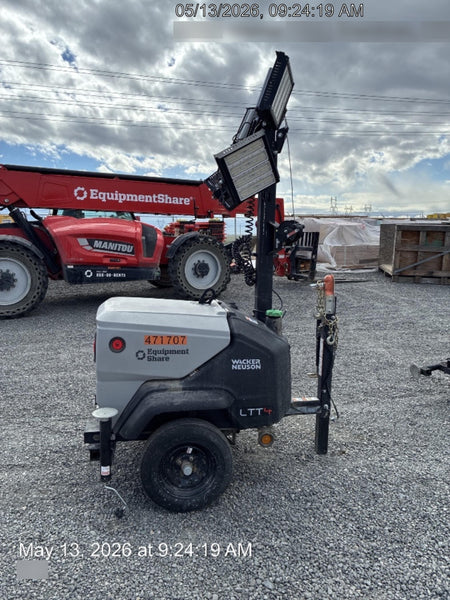 2024 Wacker Neuson LTT4 Diesel, Kohler KDW702, Deep Sea Controller, Auto Start, LED 320W, Bypass Outlet, T3
