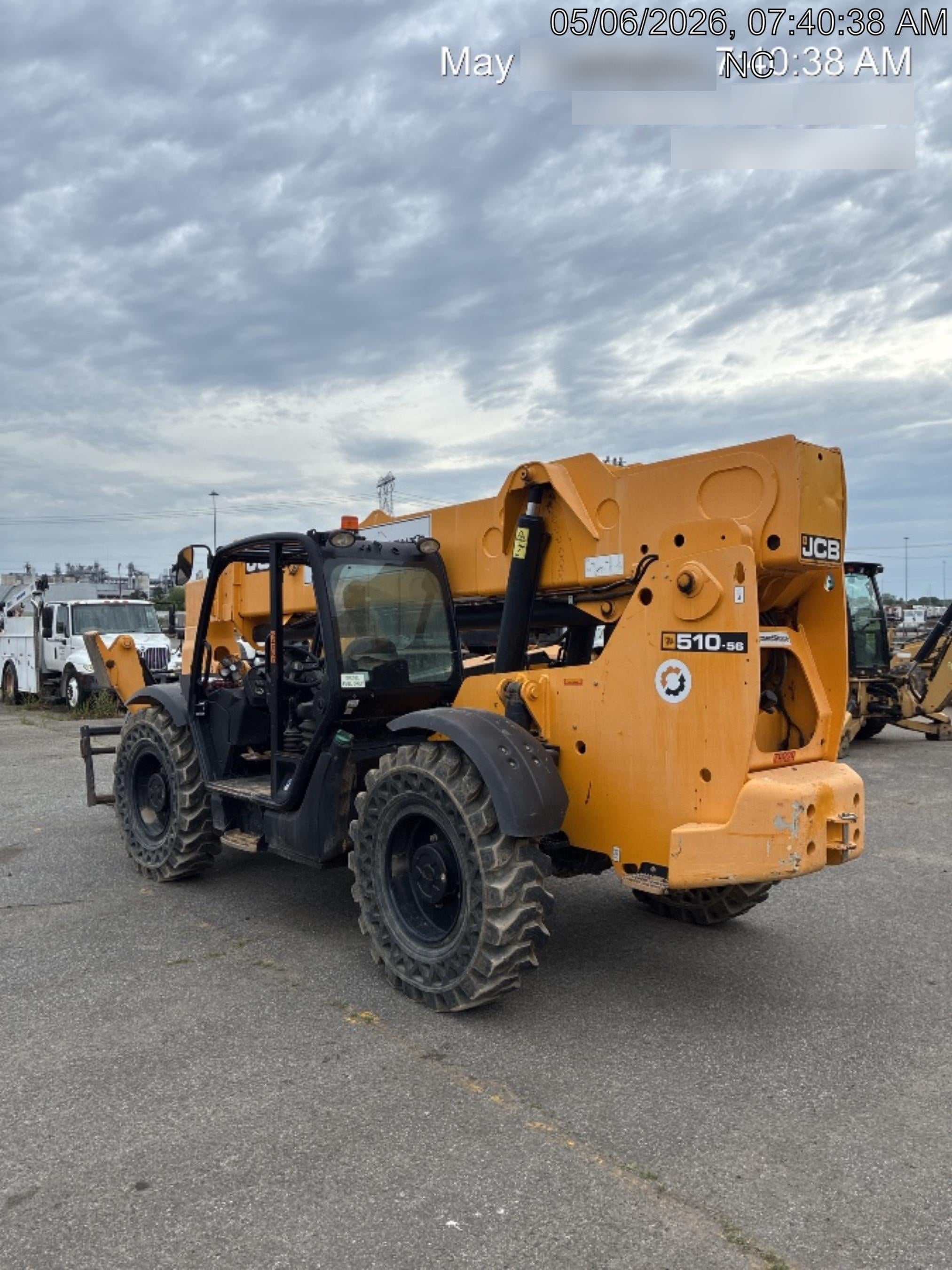 2020 JCB 510-56 Canopy, Solid Tires, Work Lights, Beacon, Aux Hydraulics, Back up Alarm, Lifting Eye, ES Decals