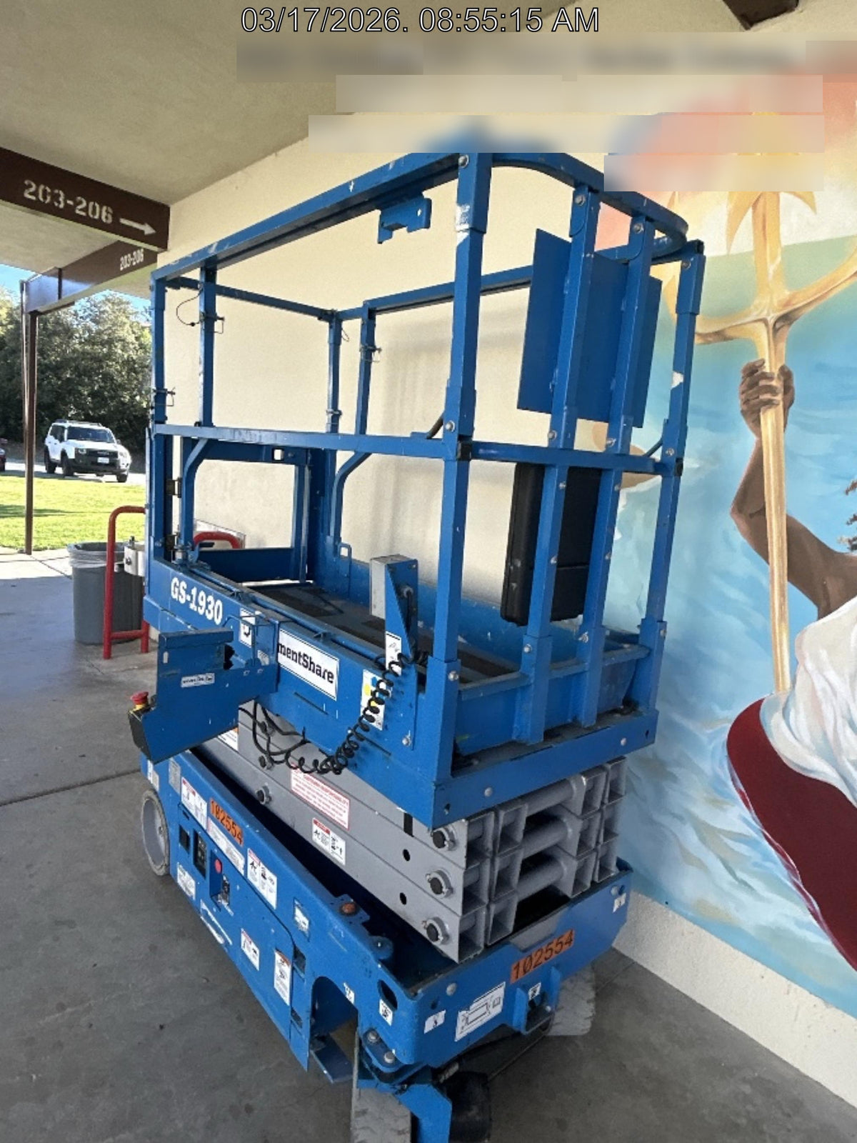 2020 Genie GS-1930 Solid Non Marking Tires, Beacon, Folding rails with half height swing gate, 800W Inverter