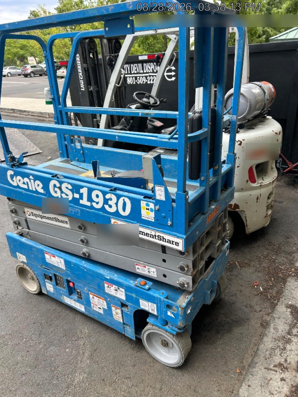 2018 Genie GS-1930 Genie GS-1930 w/Fixed Rail, Chain Entry