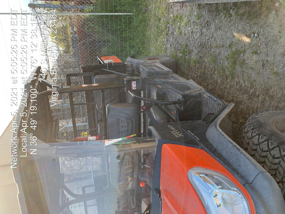 2020 Kubota RTV-X1140W-H Canopy, 4-Seater, Diesel, Windshield Acrylic Clear, Strobe Light, Backup Alarm