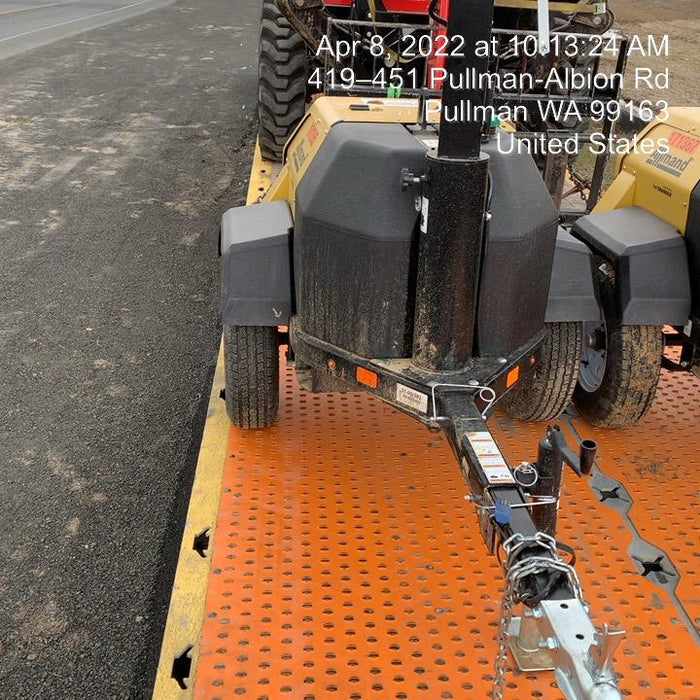 2021 Allmand NLV3GR (4) LED Light Fixture 350W, 23' Vertical Mast, 3kW Prime, Towable, Deep Sea L401, Leveling Jacks, Yanmar T4F 5.8hp