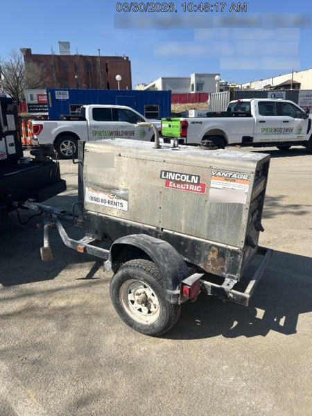2018 Lincoln Electric Vantage 322 Lincoln Vantage 322 Welder Ready Pak 3 - Vantage 322, Trailer, Fender and light kit, Cable rack