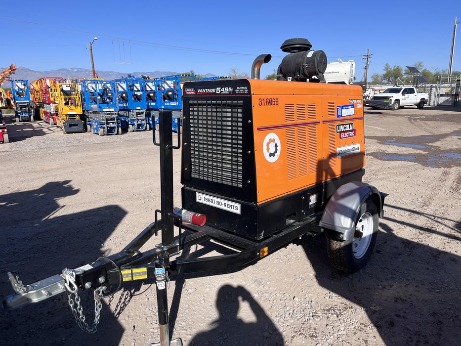 2023 Lincoln Electric Vantage 549X Crosslink Technology, Trailer Mounted, ES Decals, T3