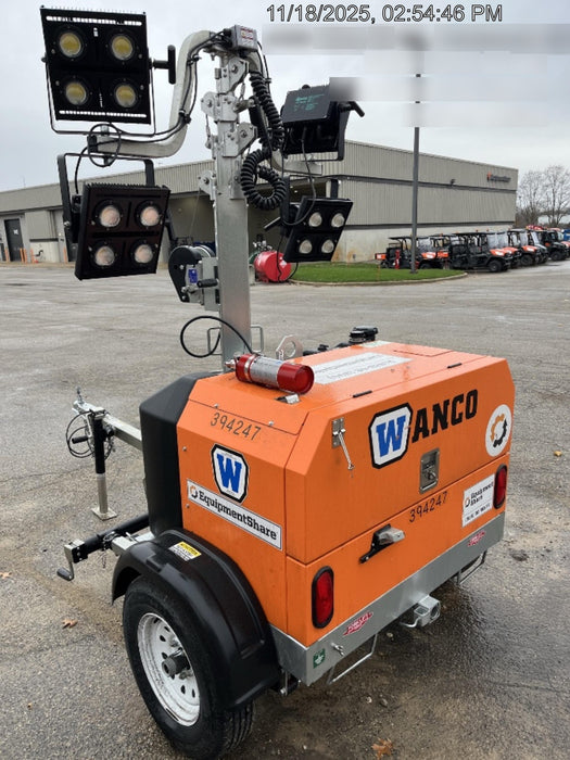 2024 Wanco WLTT-4MM4K Diesel, Deep Sea Controller, Shore Power Plug, Auto Start, (4) 350W LED Floodlights, 4kW Generator, 60 Gal Fuel Tank, 2" Ball, T3
