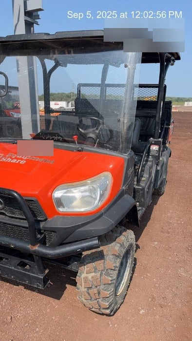 2019 Kubota RTV-X1140 4wd Utility Cart, LED Strobe, Windshield Tempered Glass, Plastic Canopy, Wire Harness Kit, Backup Alarm