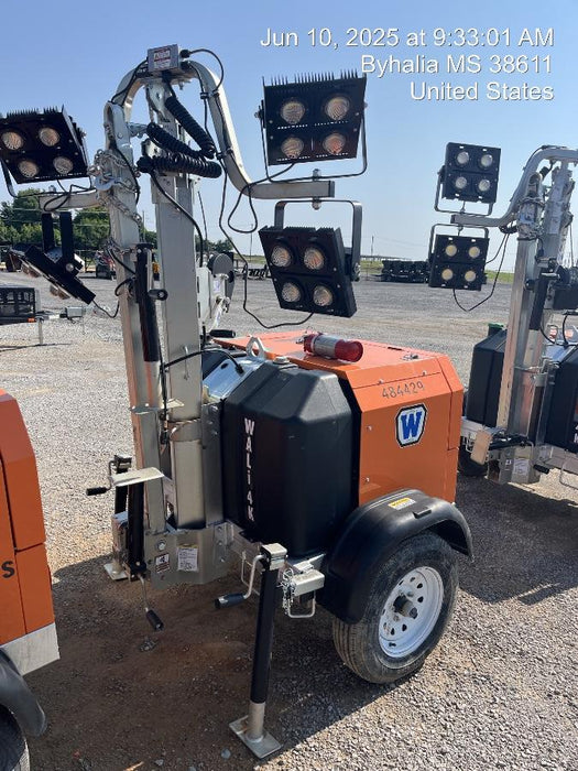 2024 Wanco WLTT-4MM4K Diesel, Mitsubishi L2E, 9.0HP @1800 rpm, Deep Sea Controller, Shore Power Plug, Auto Start, (4) 350W LED Floodlights, 4kW Generator, 60 Gal Fuel Tank, 2" Ball, T3