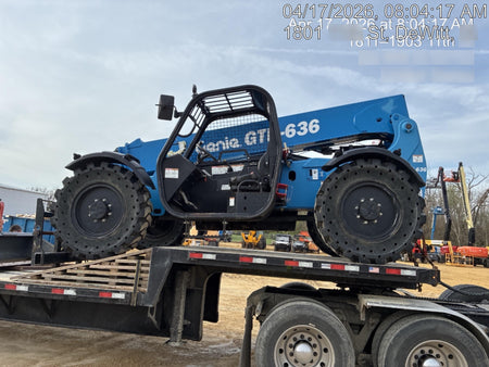 2018 Genie GTH-636 Genie GTH-636 w/Open ROPS, Solid Tires, Work Light/Beacon, 48" Carriage and Forks